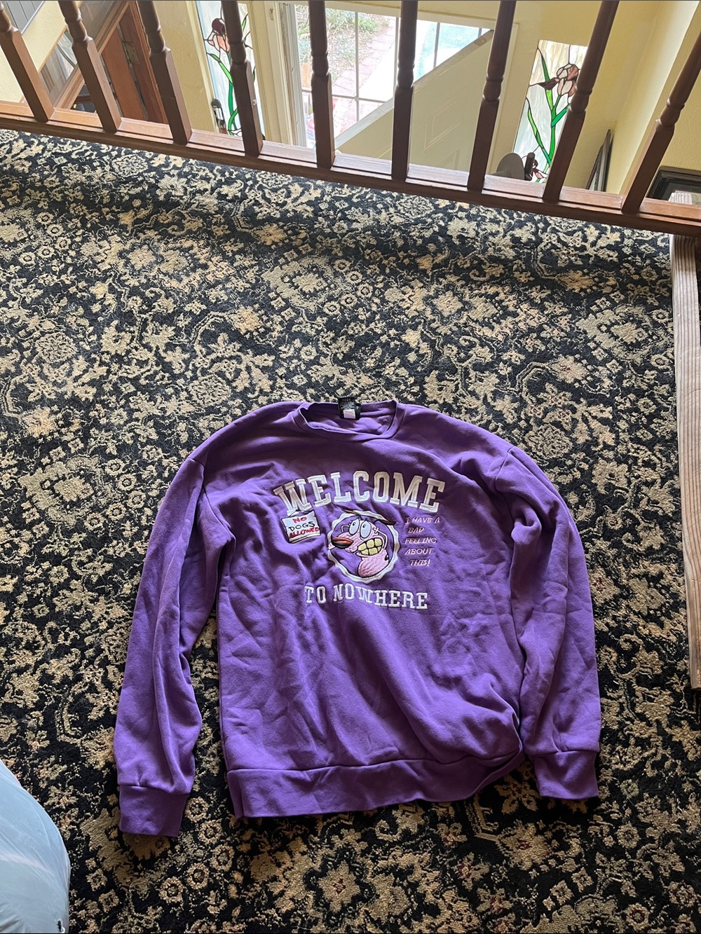 Cartoon Network Purple "Welcome to Nowhere" Sweatshirt